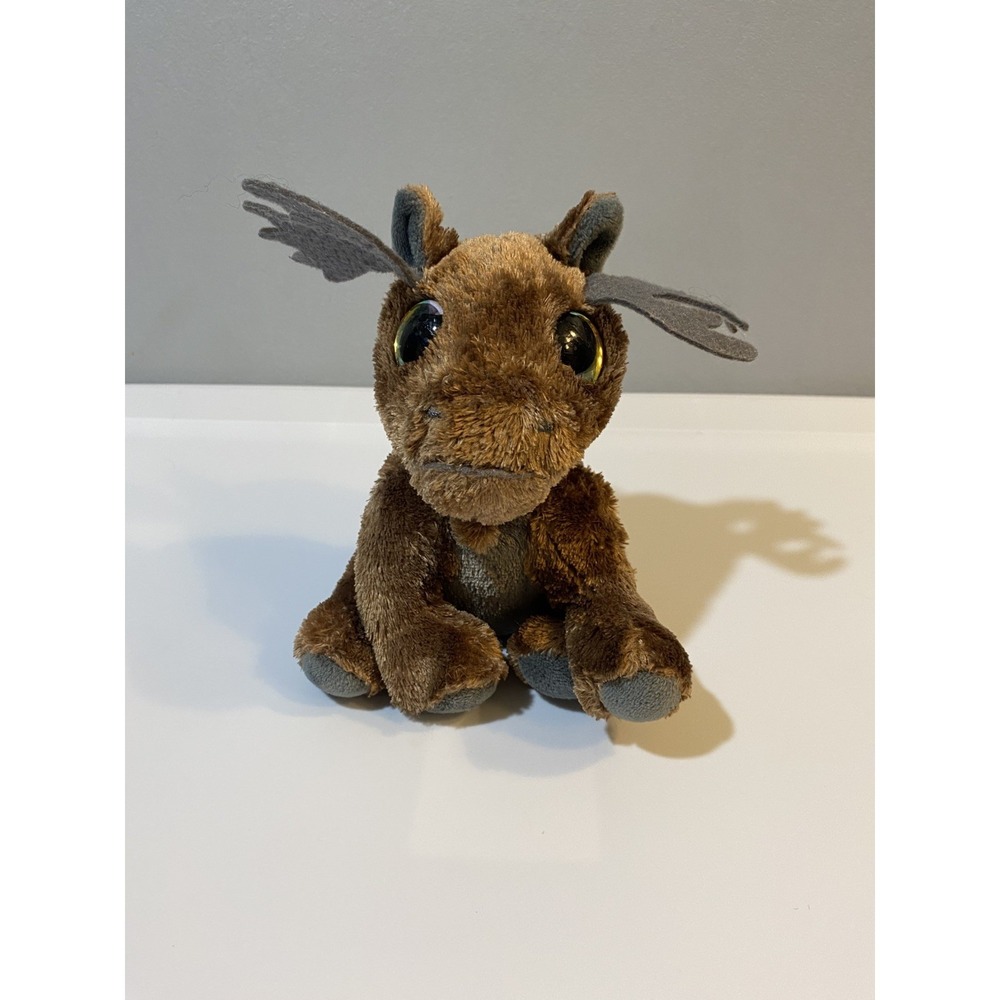 Lumo Stars Classic Kung 2018 The Moose Brown Plush/Stuffed Animal‎ 7"Collectible